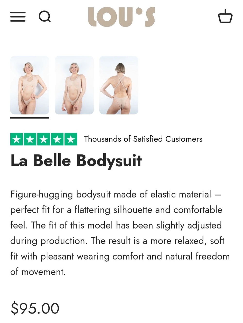 La Belle Bodysuit — Nude